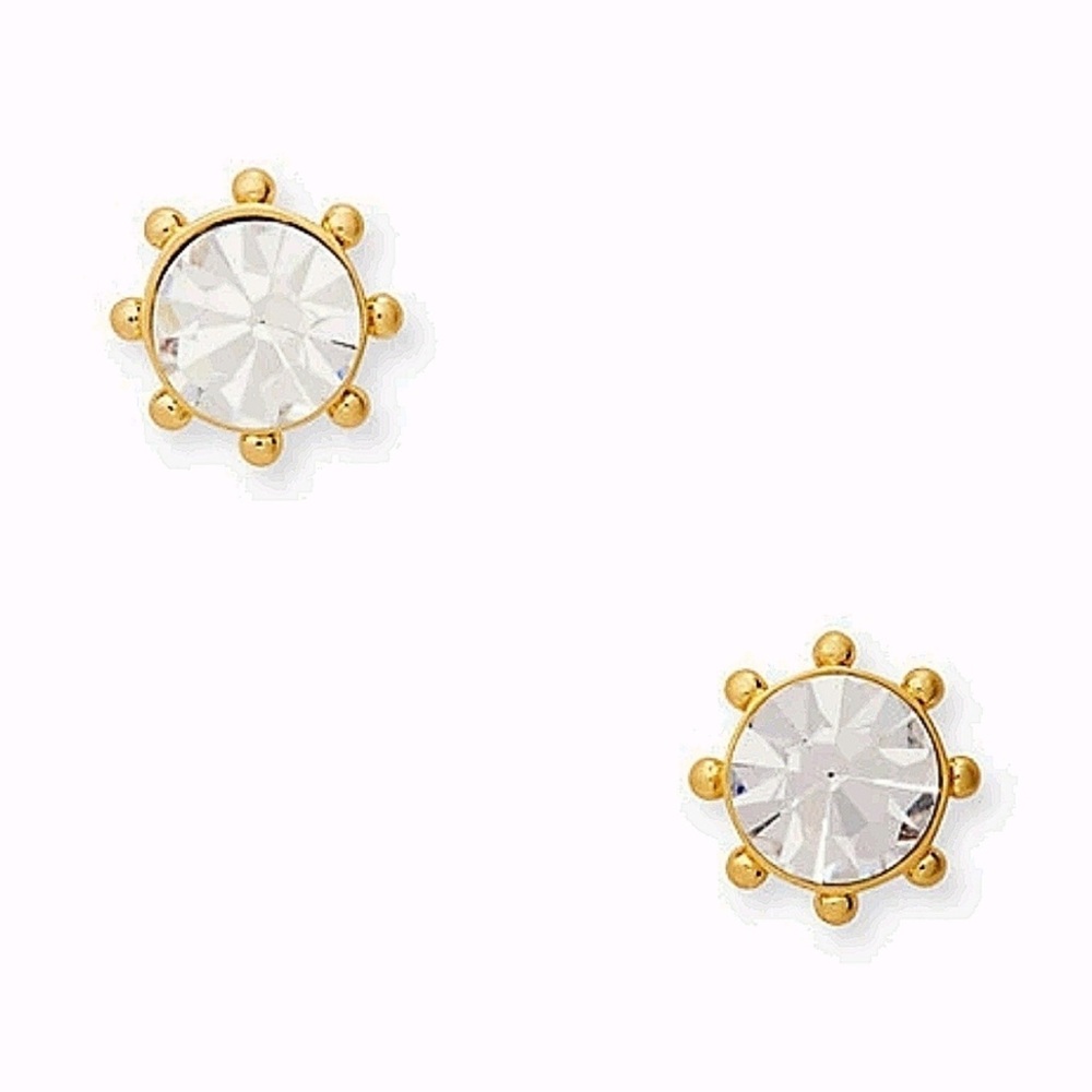 Kate Spade Flying Colors Bezel Stud Earrings